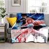 Anime SAO Sword Art Online Printed Oversized Manta Sofa Bed Cover Soft and Hairy Blanket Plaid Soft Warm Flannel Throw Blankets