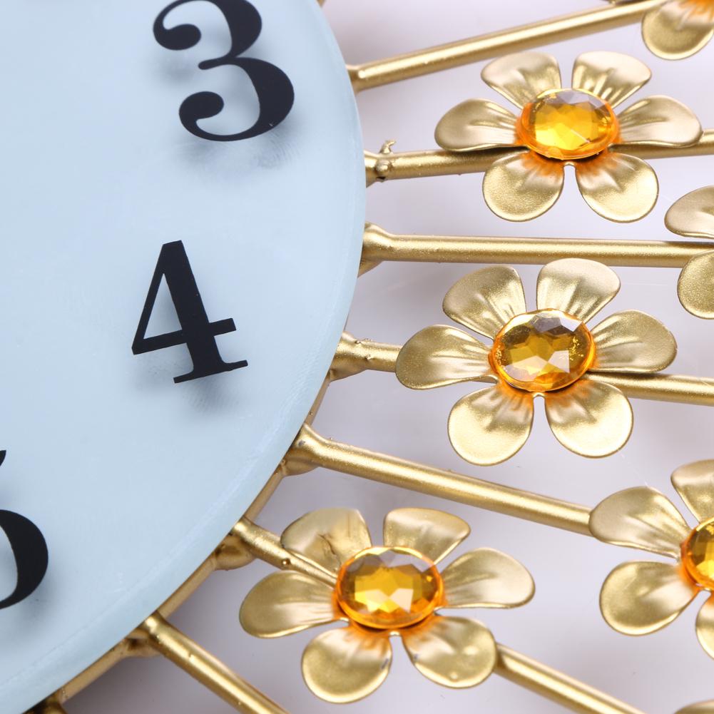 Большие настенные часы Роскошная алмазная живопись Металл Гостиная Инструмент для украшения дома Подвесные часы Товары 2019 года