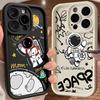 Милый чехол для телефона Астронавт Космонавт для iPhone 16 Чехлы iPhone 15 14 13 12 Mini 11 Pro Max 16 Plus XS 15Pro Ударопрочная задняя крышка