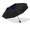 1PC Neon Flowers Automatic Folding Umbrella Portable Collapsible 8-Rib Umbrella for All Seasons, Casual Outdoor Accessory, A40