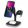 3 In 1 Wireless Charger Holder For Iphone 12 13 14 Pro Max Magnetic Induction Chargers Station For Apple Watch Airpods Night Lit