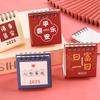Creative Mini Desk Calendar Thick Paper Monthly Planner Gift 2024-2025 Calendar  Desk Decoration