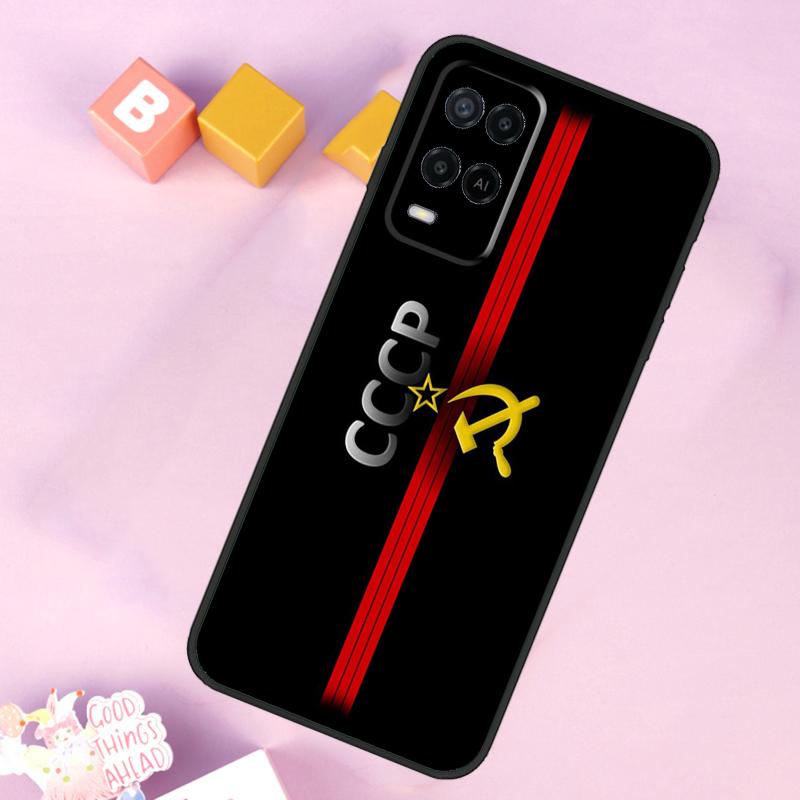 Vintage USSR CCCP Case For Oppo A6 A5 Pro A15 A16 A76 A96 A17 A57 A98 A58 A78 A18 A38 A54 A74 A94 A40 A60 A80
