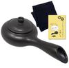 Magnetic Pot for Microwave Coffee Roaster 600cc Handbook Included Trivet Pot Holder Black Towel