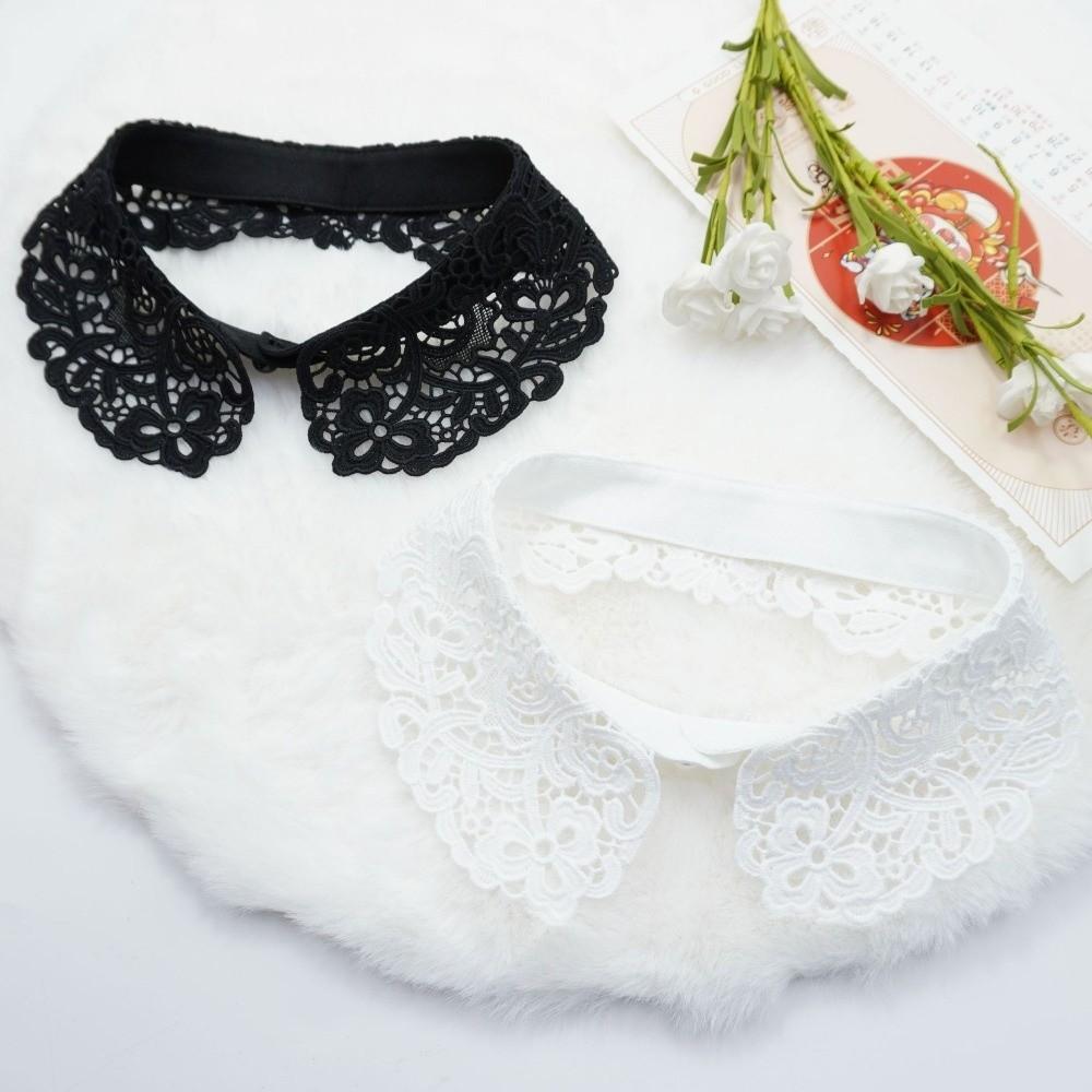 Lace Floral False Collar Black Decoration Collar Fashion Clothes Trim