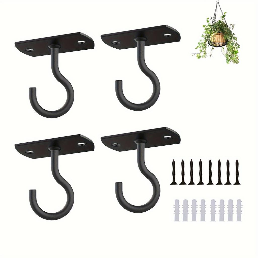 2.5 Inch Hanging Plant Ceiling Hook, Wall-mounted Clothes Hanger Plant Hook, Plant Wall Hook, Wind Chime, Indoor and Outdoor Decoration Hook