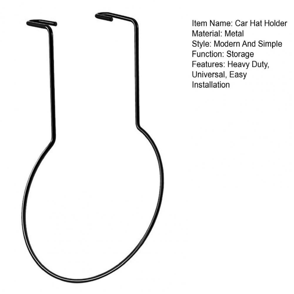 Multi-Functional Hat Coat Hanger Organizer Hat Hook Car Metal Rack Car Cowboy Hat Holder Auto