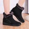 Autumn and Winter New Warm Women's Snow Boots Side Zipper Low Heel Casual Women's Shoes