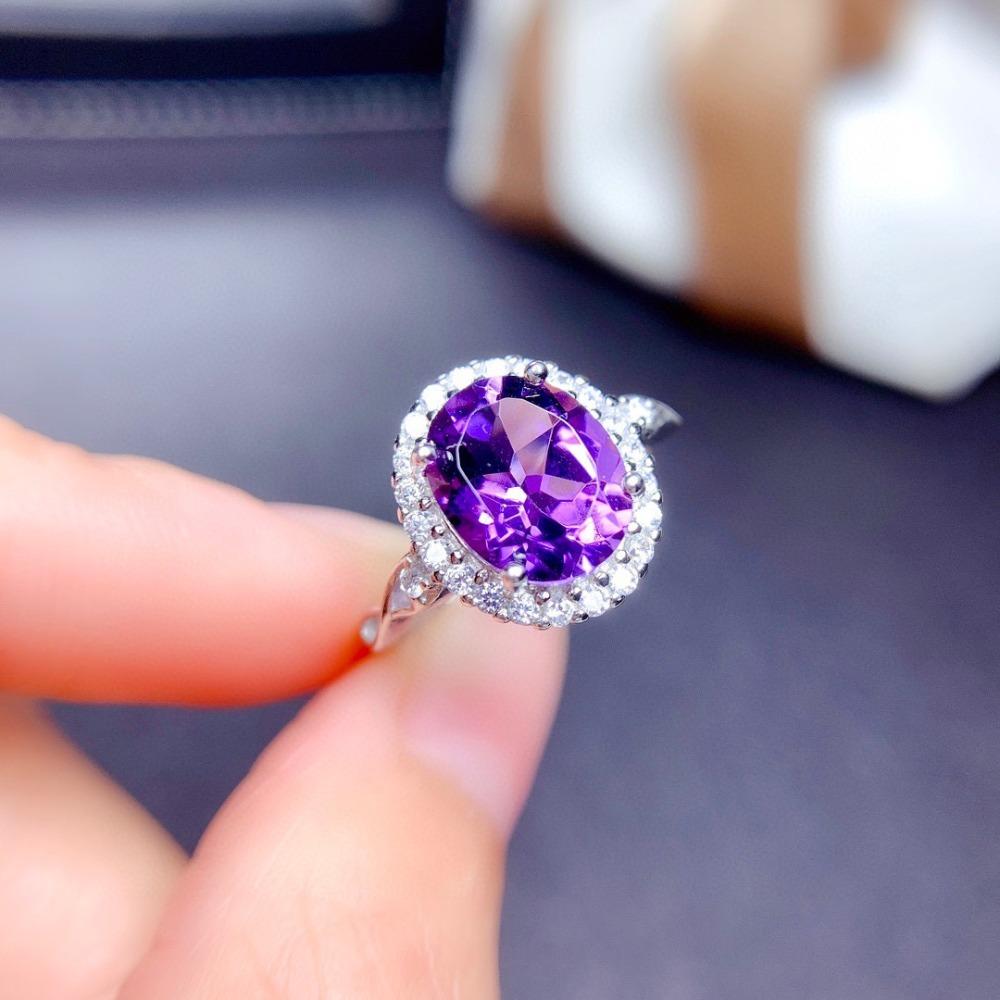 Colorful Gemstone Rings Imitation Natural Topaz Amethyst Citrine Peridot Garnet Open Rings for Girls