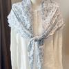 New Double-layer Pure Cotton Large Triangle Scarf Women's Japanese Literary and Flower Air-conditioned Room Shawl Small Floral