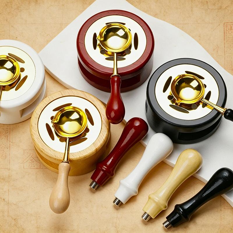 DIY Ложка для сургуча Нагреватель для плавления бусин Печь для лака Печь на твердом топливе Расходные материалы для печати Сургучная печать Ремесло Свадебные подарки