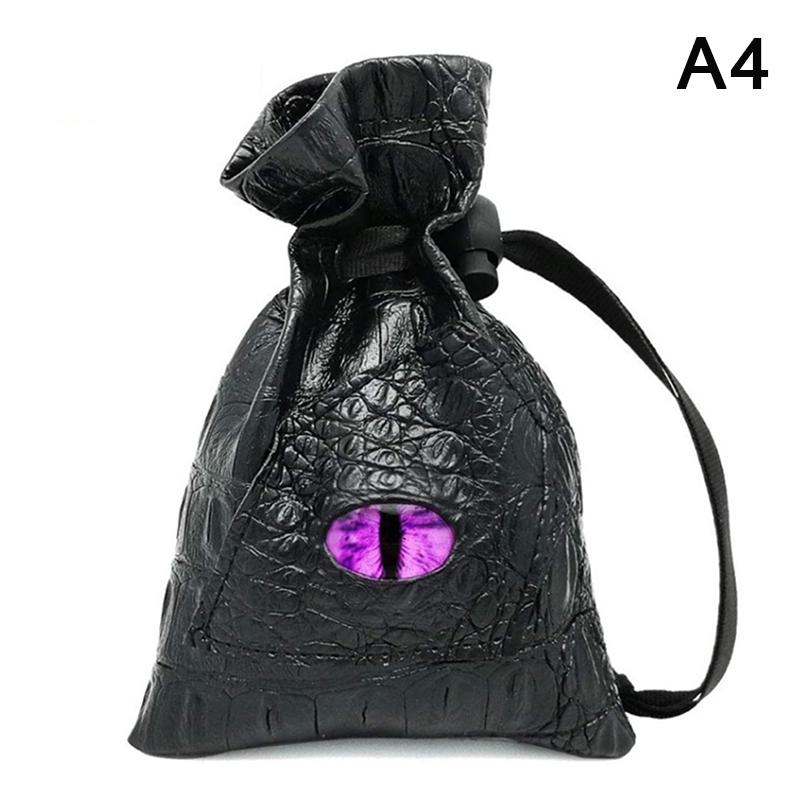 Сумка для игральных костей на шнурке из искусственной кожи Dnd Dice Pouch Tarots Oracle Cards Storage Bag Gift Coins Jewelry Accessories Dice Bag