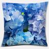 Modern Blue Flowers Collection Doublesided Printed pillow cover Short plush Suitable living rooms bedrooms throw cushion cover