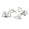 1 Pair Excavator Shape Cufflinks Man's Shirt Studs Silver Plated for Business Wedding Party