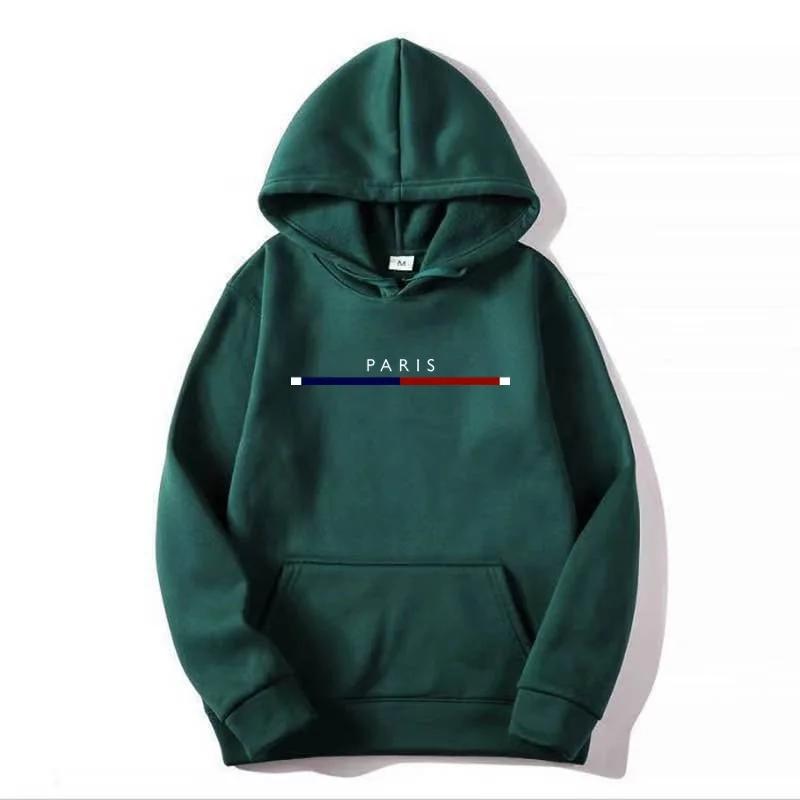 Printed Men's Hoodie Wool PARIS Men Sweatshirt Fashion Street Wear Casual Women's Loose Breathable Pullover Brand Hoodies