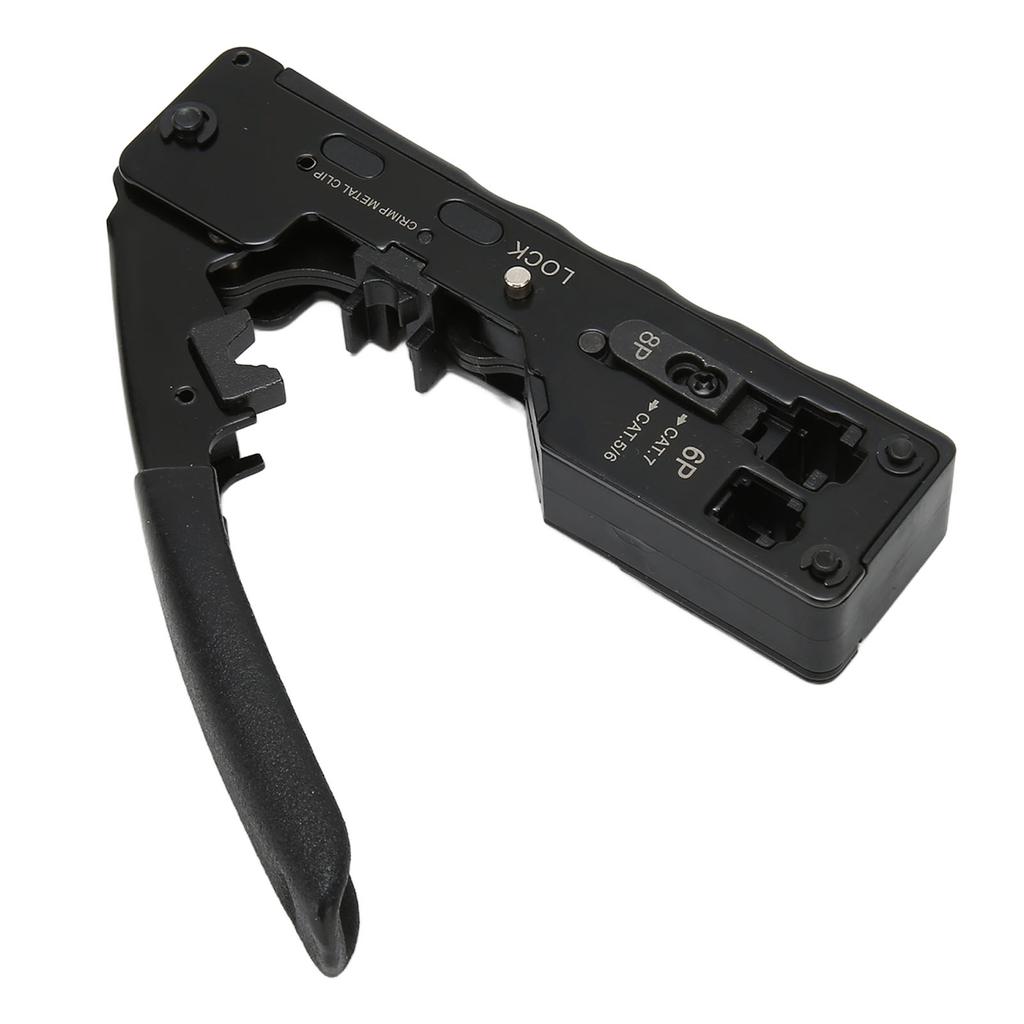 RJ45 Crimp Tool Adjustable Crimping Mode Safety Lock Ethernet Crimping Tool with Skid Resistance