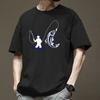Cotton Short Sleeved T-shirt for Men Spring and Summer Sports Style American Retro Hong Kong Style Ins Trendy Brand T-shirt High-end Base Shirt