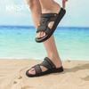 Caesar Summer Cool Slippers for Men 2026 New Edition Men's Beach Shoes Double Wear Design Anti slip Driving Dad Shoes