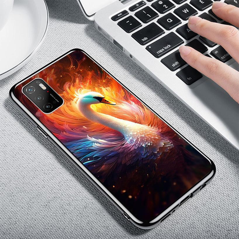 Чехол для телефона 'Белый лебедь' Grace Art для Xiaomi Poco X7 X6 X5 Pro F7 Ultra Redmi 15C 15 13 13C 12 12C 10 10A 10C 9 9A 9C 9T Обложка Poc