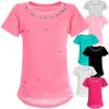 Girls T-shirt with Faux Pearls
