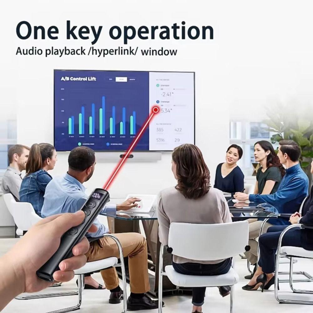 USB-соединение Лазерная указка LCD-дисплей Кликер для презентаций Слайды Powerpoint
