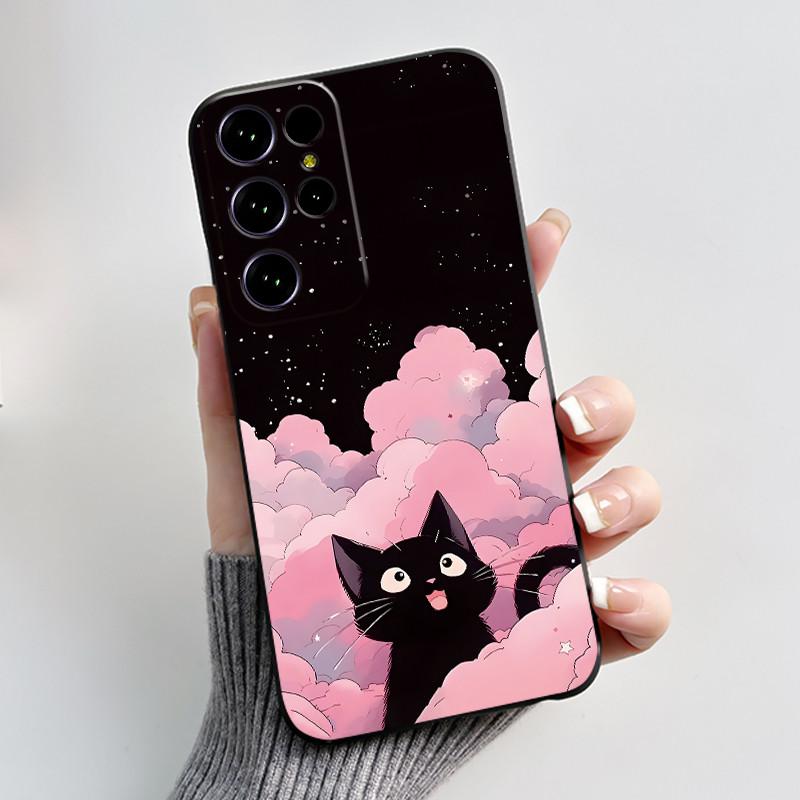 Чехол для Oukitel C61 Pro Чехол-обложка для Oukitel C61 GT Роскошный Милый Сердечко Заяц Забавный Черный ТПУ Мягкий Силикон Защитный Чехол для Телефона