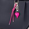 Butterfly Cartoon Girl Heart Keychain Anti-Lost Braided Rope Key Chain  Children Girl