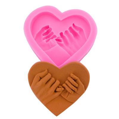 Форма в виде сердца, легко моется, легко извлекается из формы, термостойкая, антипригарная, силиконовая, в форме крючка, форма для мыла ручной работы, инструмент для выпечки
