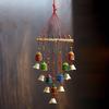 Handcrafted Wall/Door/Window Hanging Decorative Showpiece - 54 Cm (Brass, Paper Mache, Multicolor)