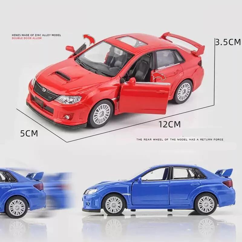 1/36 Subaru WRX STI Стайлинг автомобиля Лицензированная литая модель автомобиля Игрушка Сплав Металл Высокая симуляция для Коллекции Подарки F44