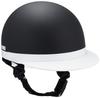 Bike Parts Center Helmet Half White Brim Matte Black Free Size (Head Circumference 57cm~59cm) 710906