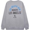 New Era FW24 MLB Los Angeles Dodgers Серия MLB Американский уличный стиль Свитшот с круглым вырезом с принтом Унисекс-свитшот Серый 14470770