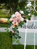 Pack of 2 Artificial Flowers Decorations, Wedding Flowers, Wedding, Banquet, Party, Reception Entrance Welcome Sign and Background Decoration