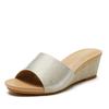 - Sandals Fashion Open-toed Summer New Versatile Thick Bottom Small Slope Heel Wear Simple and Comfortable Slippers Women