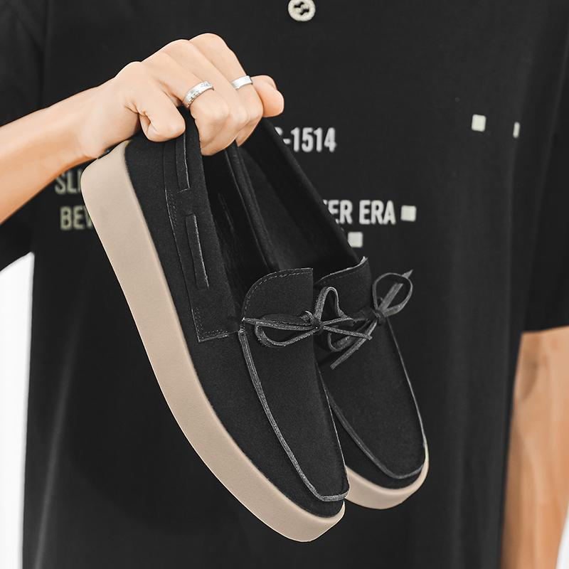 Модные мужские повседневные туфли из замшевой кожи, дышащие слипоны, лоферы для отдыха на открытом воздухе, новые удобные мокасины, летние дизайнерские мужские лоферы