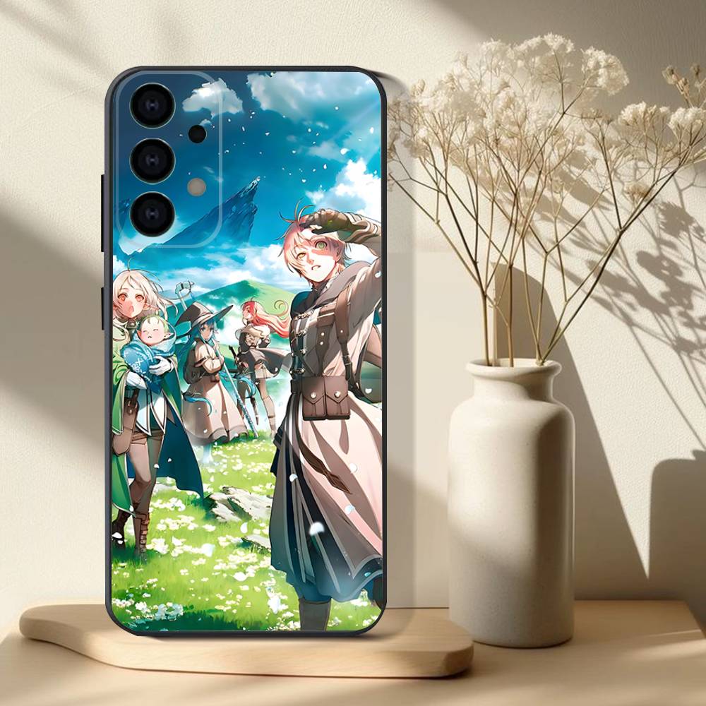 Чехол для телефона Mushoku Tensei Jobless Reincarnation Для Samsung S 25,24,23,22,30,21,10,9,Ultra,Plus,Lite,FE,4,5G Черный Мягкий Чехол