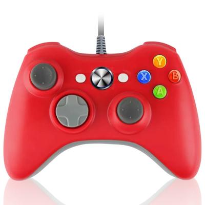 K&SGAMER Контроллер в стиле Xbox, Геймпад, USB-контроллер, Совместим со Steam PC (Пульсирующий красный)