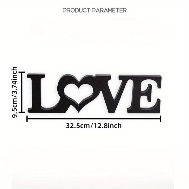 1 шт. Декор в виде надписи 'LOVE', Деревянные поделки, Скульптуры и Орнаменты, Украшения для гостиной, спальни, Деревянные украшения для вечеринки