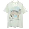 HABITAT 90s Made In USA Old Wolf Short Sleeve T-shirt Men's Used