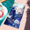 Игровое полотенце Genshin Impact Невиллетт для пляжей, студий йоги, спортзалов, горячих источников, бассейнов и пикников