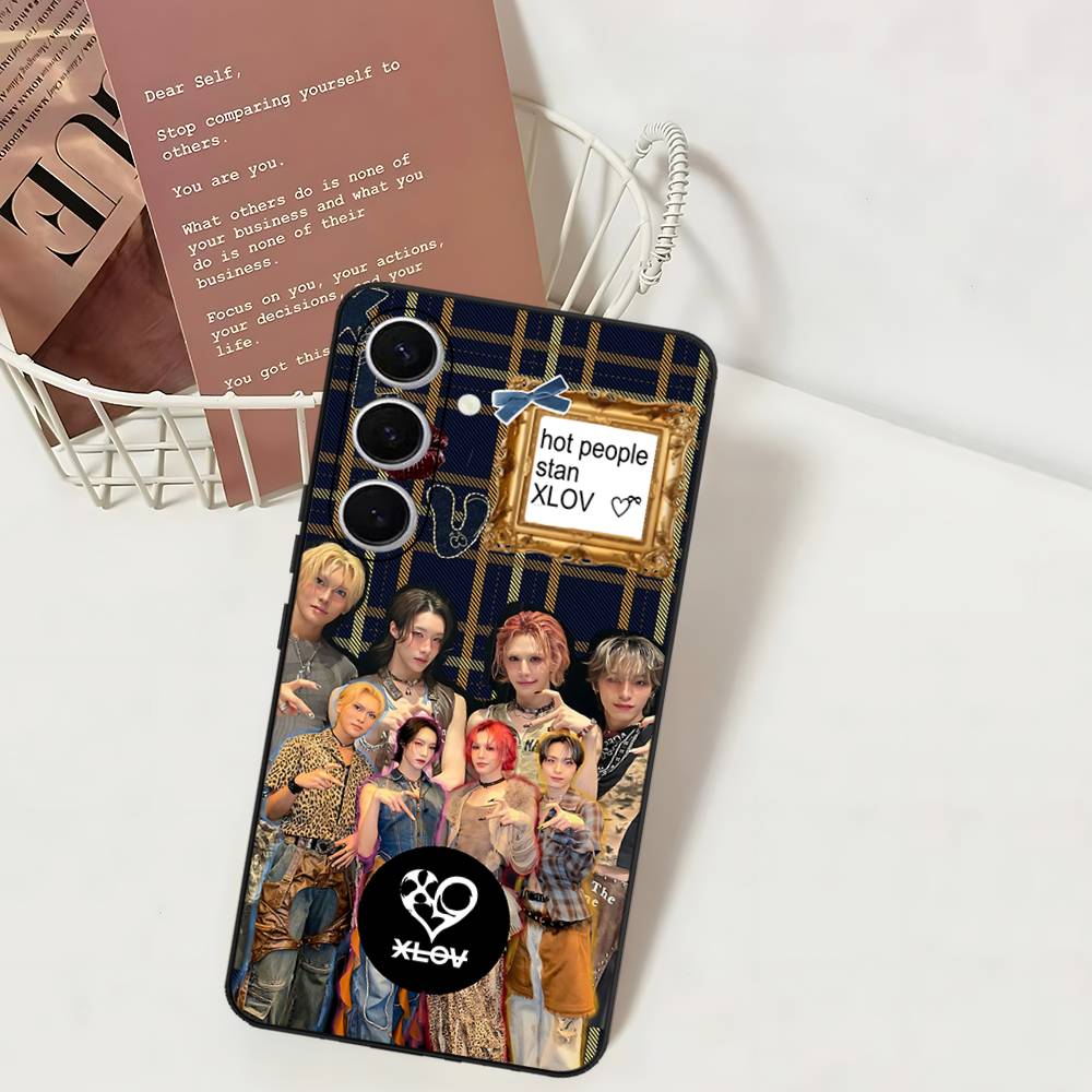 Популярный чехол для телефона с логотипом X-XLOV для Samsung S 24 Fe 25 Ultra Plus 20 Lite 21 30 22 23 24 22 Ultra 5G Fundas