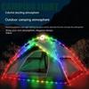 Rechargeable Camping Light 8M/10M Light String Outdoor LED Tent Light RGB Atmosphere Light Recyclable Garden Decoration Lamp