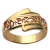 Gold Plated Ring 'Carmen' Golden - 11 Mm