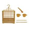 Bird Cage with Food Bowl Cockatiels Easy To Install Birds Nest Hanging Cage for Lovebirds Finches Budgies Small Birds Canary