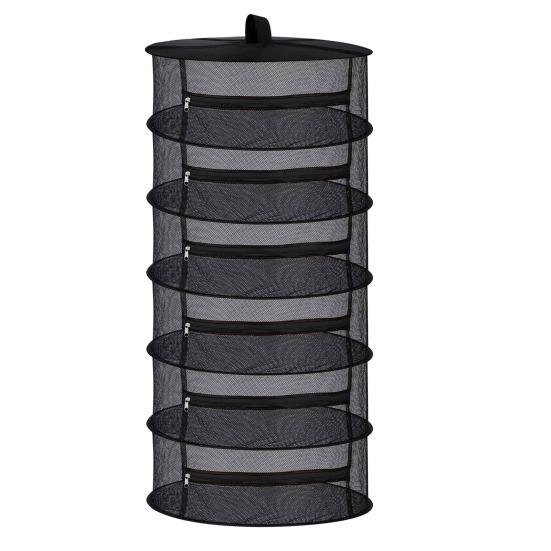 Сушильная стойка для трав, 4-х уровневая сушильная клетка с S-образным крючком, складная сетка для подвешивания