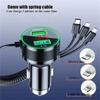 Car Charger USB Comes With Three-in-one Mobile Phone Super Fast Charging One-to-three Multi-function Car Charger