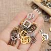 100pcs Ultra-small Doll Belt Buckles Accessories Metal 3.5mm Mini Shoes Buttons Kids Girls Toys