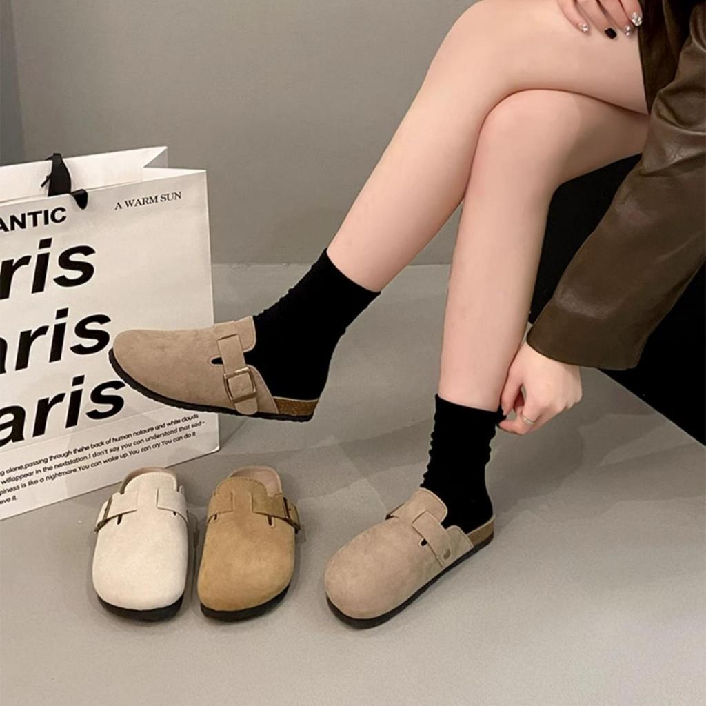 Женские повседневные шлепанцы Birkenstock 2025 года, плоские, без задника, нескользящие