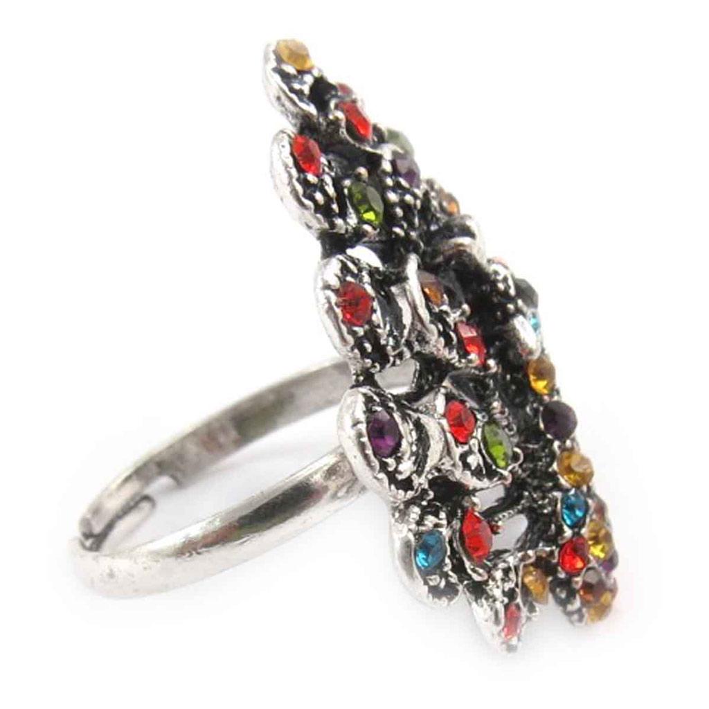 Les Trésors De Lily [J8014] - Дизайнерское кольцо «Величественный павлин»