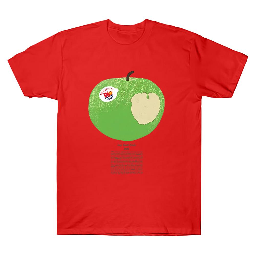 Djo Merch Зеленое Яблоко Футболка Модная Мужская Женская Короткий Рукав Повседневная Футболка Унисекс Летняя Чистый Хлопок Круглый Вырез Короткий Рукав Одежда